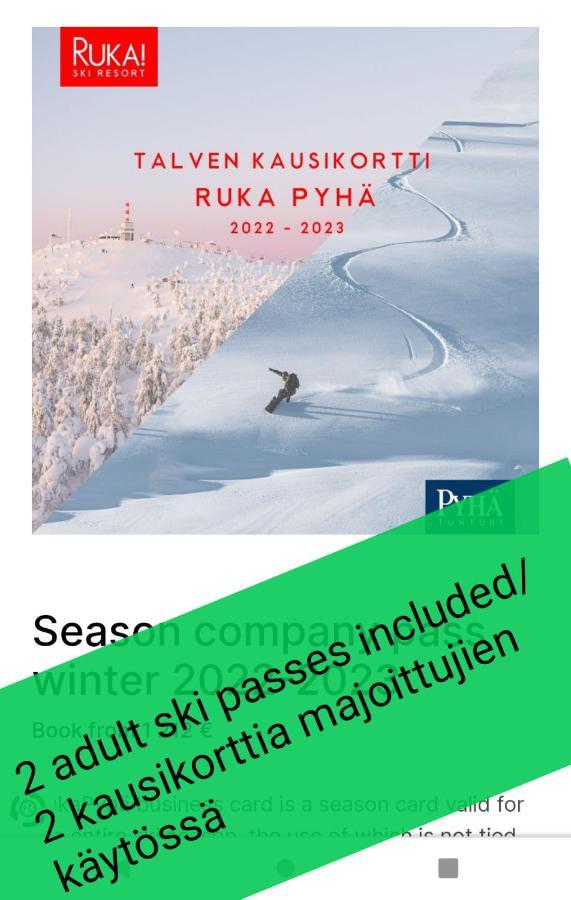 Ruka Kieraevae With Ski Tickets كوسامْوُ المظهر الخارجي الصورة